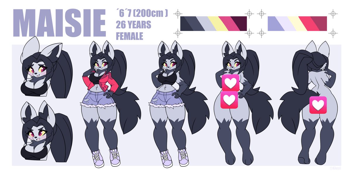 Miikotorii's tweet photo. Mightyena ref sheet commission ✨ https://t.co/iIJQa2UOQM