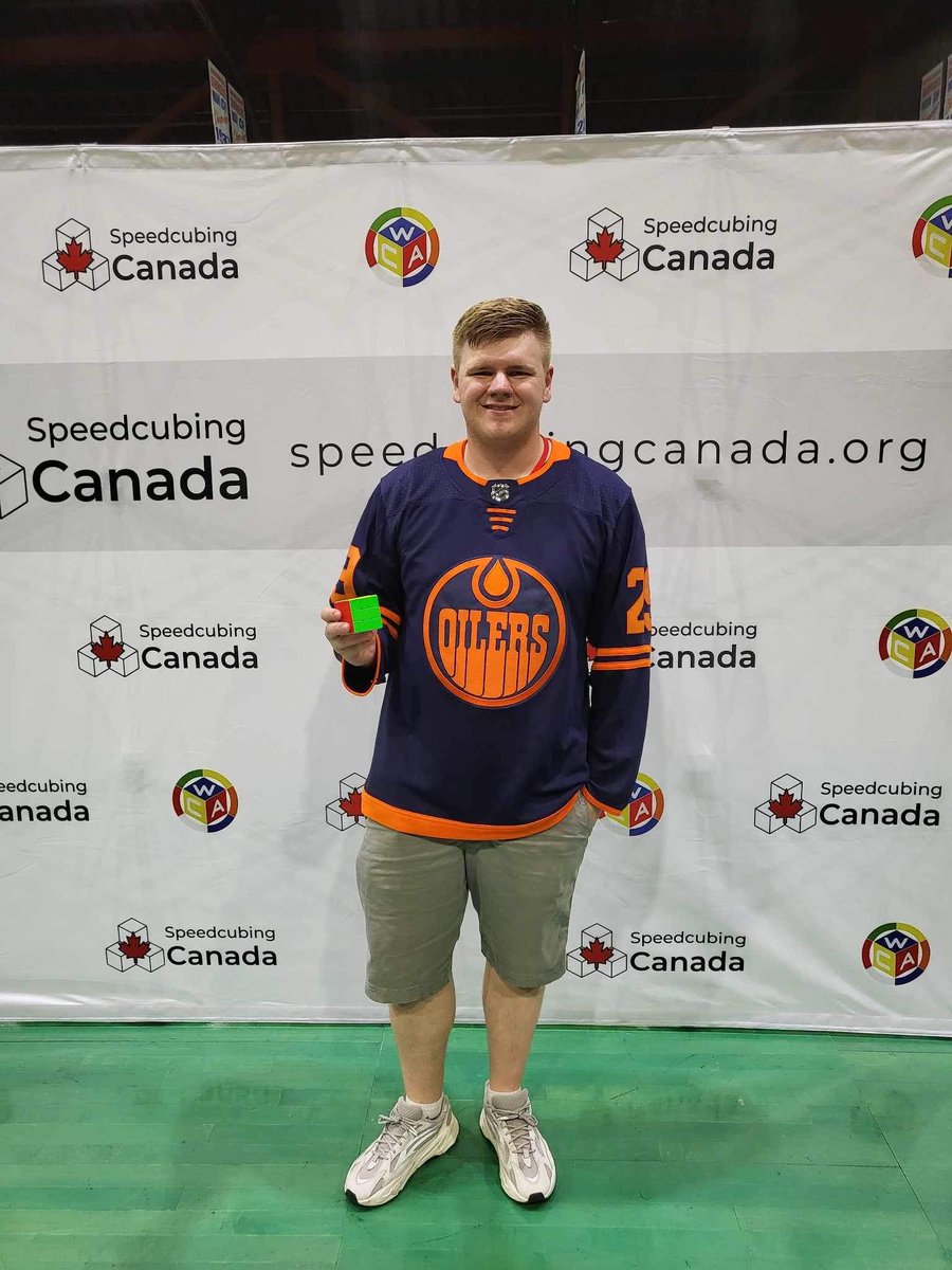 noahwildee's tweet photo. Honoured to represent Edmonton and @EdmontonOilers Leon Draisaitl in the final round of @SpeedcubingCAN Canadian Championship 2023! #letsgooilers https://t.co/0mMhXjpY5t