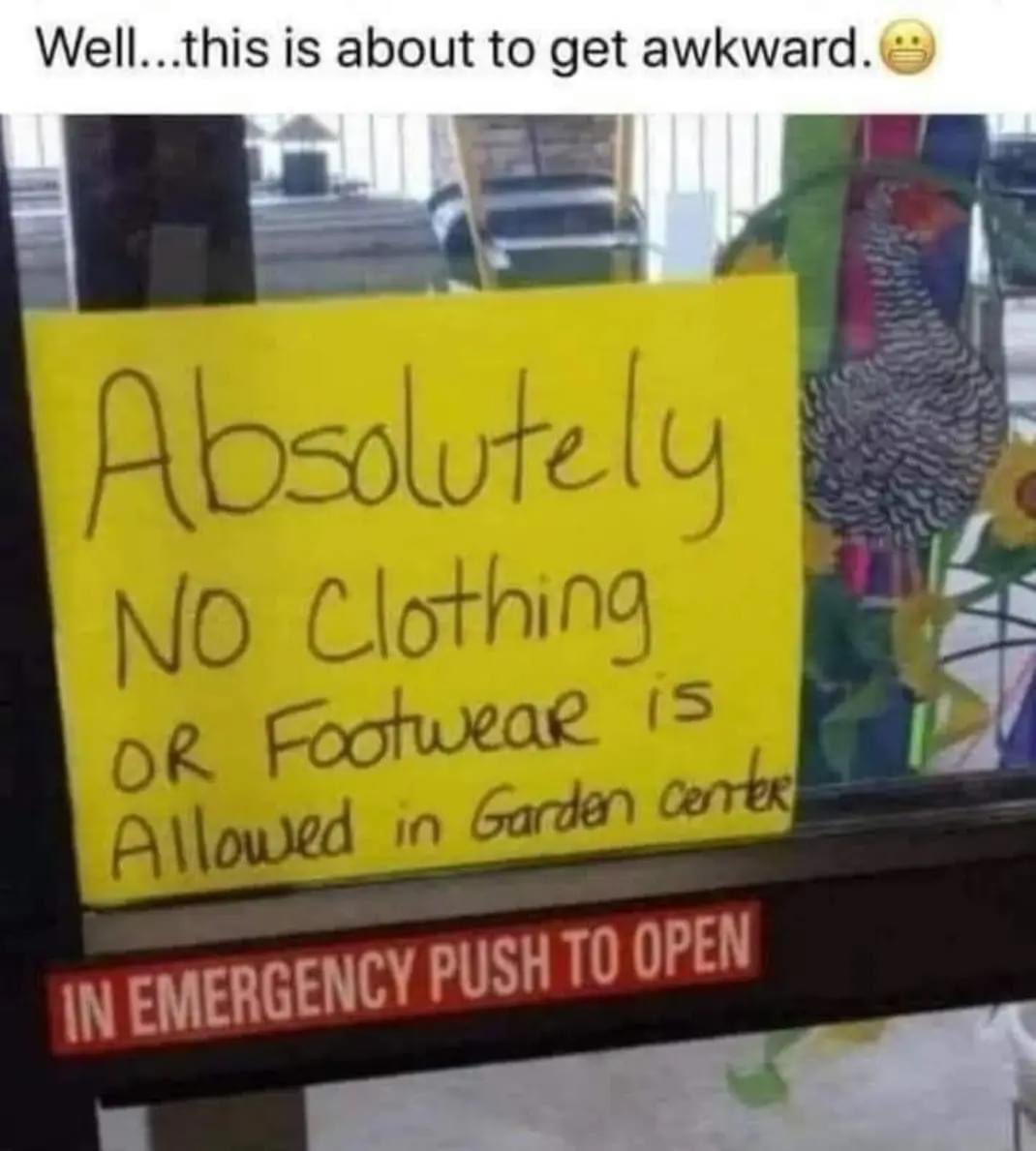 Well I guess I’m not shopping here ………