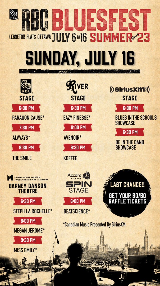 ottawabluesfest's tweet photo. Be sure to check out our Be in the Band &amp; Blues in the Schools showcases on the @siriusxmcanada Stage starting at 6PM! These shows are the culmination of our music education programs that run throughout the year supported by fundraising initiatives! https://t.co/b0pnn4Q7Vk https://t.co/hVWGo2JYHr