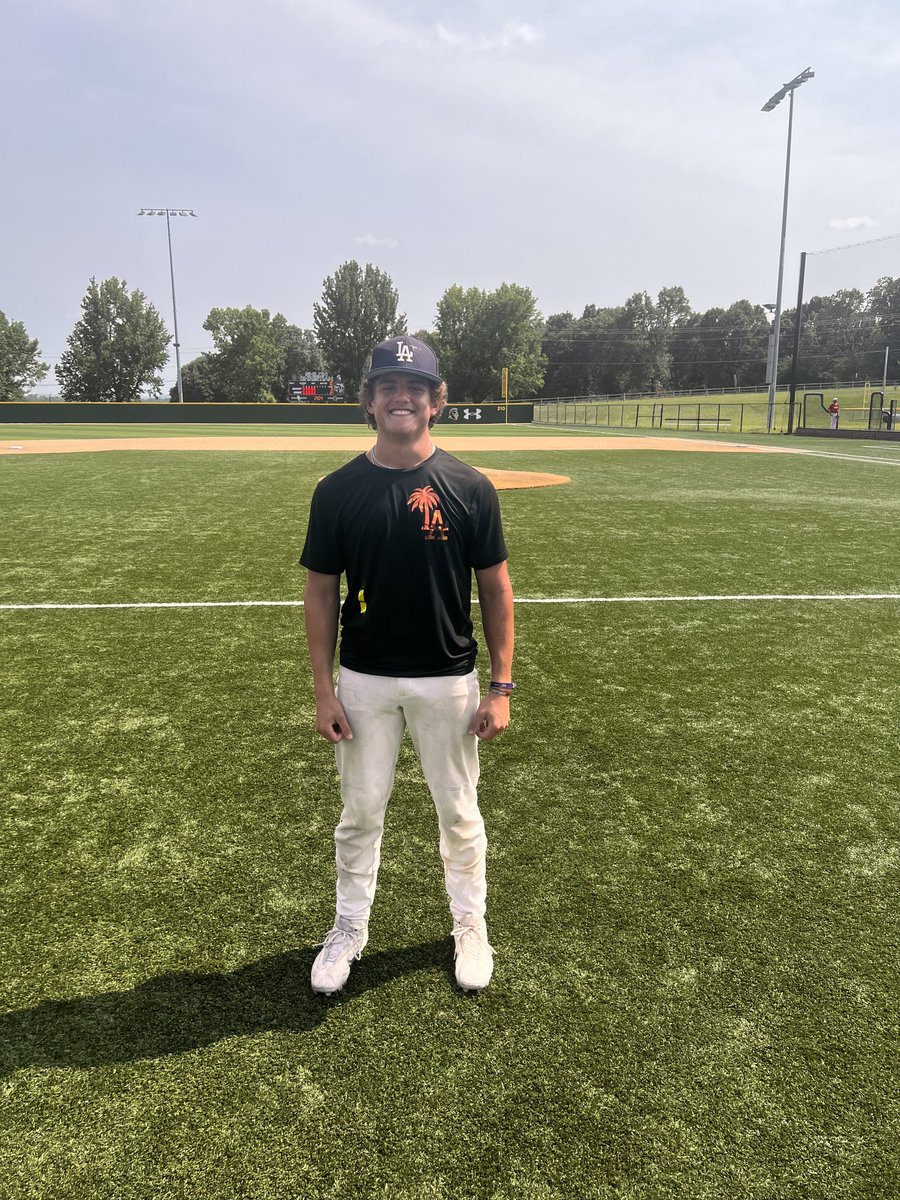 F: Lindsey Dodgers 15U 13, MMW 15 American 3
PoG: <a href="/emersonearly/">Emerson Early</a> 1-1, 2B, 2 RBI ￼