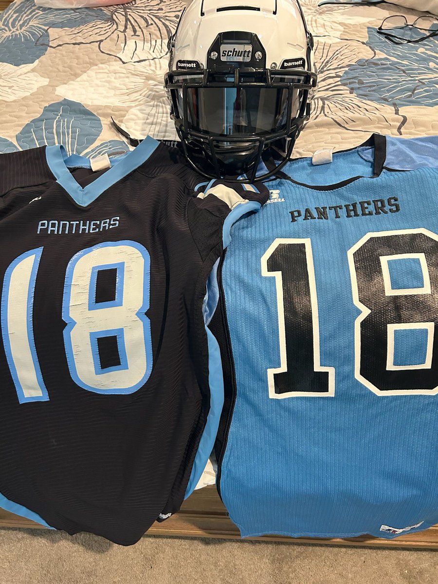 CoachCostner's tweet photo. We are EJ HAYES 🏈Panthers parents now! Our guy “AC” made the 7th Grade team. Super excited and proud of his growth and development!
#AC18 is the new deal.
Let’s go Panthers! https://t.co/Dp5PyuLPLs