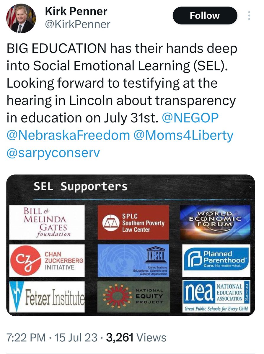 NebraskaSower's tweet photo. @Franz_Kafka1 @JournalStarNews @nsea_org @NASBonline @NCSAToday @ErinBamer So Kirk Penner has been invited to speak at hearing closed to public testimony in Lincoln about transparency in education?
#predetermination #SureThing
#ForgoneConclusion #neleg ⚖️ https://t.co/JyNHCI8EWD