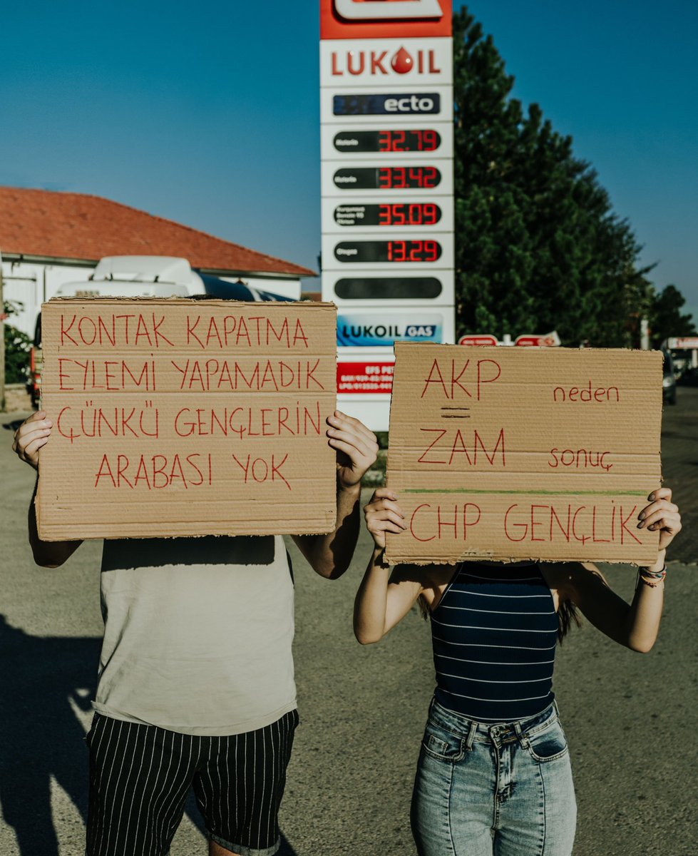 Eylemi yapamadık çünkü gençlerin arabası yok. #KontakKapat