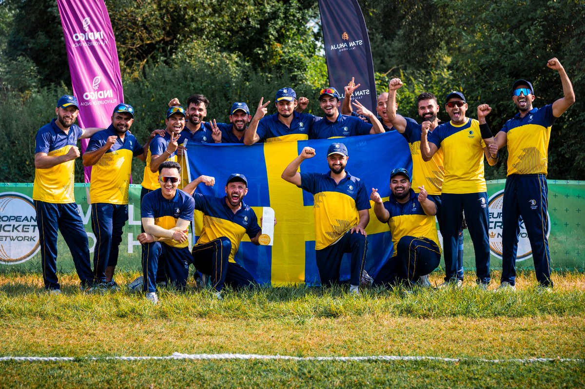 With 4️⃣ wins from six games, Sweden top the standings and were deservedly crowned the champions of the ECI Hungary.

<a href="/Swedish_Cricket/">Cricket Sweden 🏏</a>

#EuropeanCricket #EuropeanCricketSeries #StrongerTogether