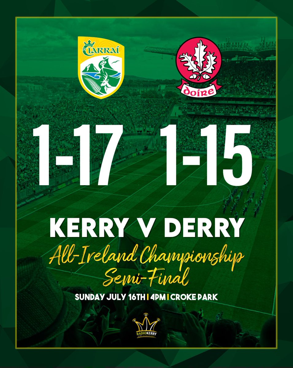 KERRY ARE IN THE ALL-IRELAND FINAL!