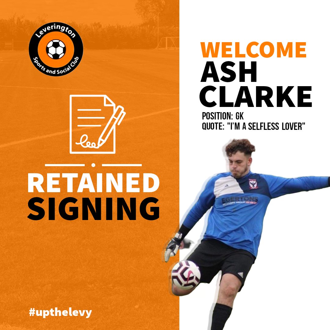 LeveringtonRes1's tweet photo. 🖊 SIGNED 🖊
Our first announcement buzzing to have Ash commit this season, quality between the posts and a top lad in the dressing room.
Welcome back Ash! 🙏
#upthelevy #kicksfordays https://t.co/fWFkqOVXN8