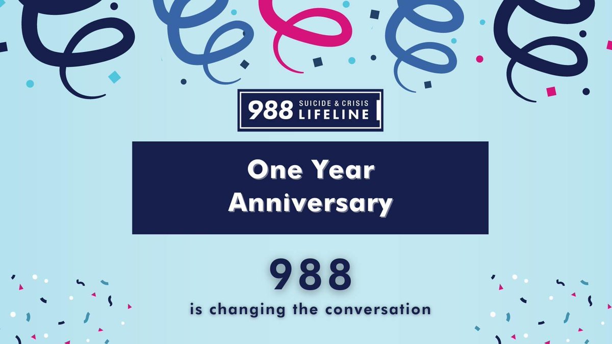 It's been one year since the 988 Suicide &amp; Crisis Lifeline launched. We're happy to see thoughtful, ongoing discussion driving meaningful action to strengthen our crisis care system. See how far the 988 network has come and what's next: bit.ly/3pIipHL #988Lifeline