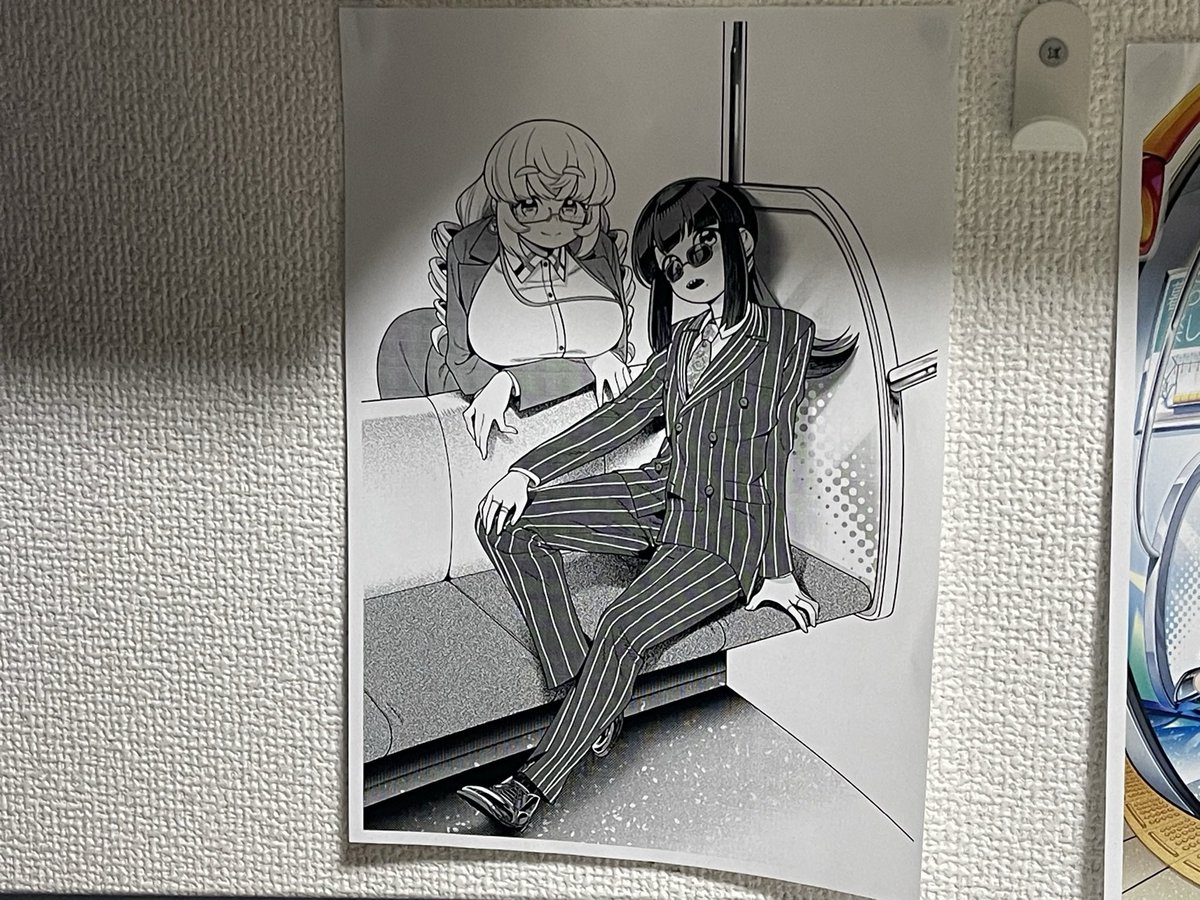マシーナリーとも子㊙️情報
もつさんの絵が気に入りすぎて予告カットや扉絵やキャラ表を刷って壁に貼ってる…… 