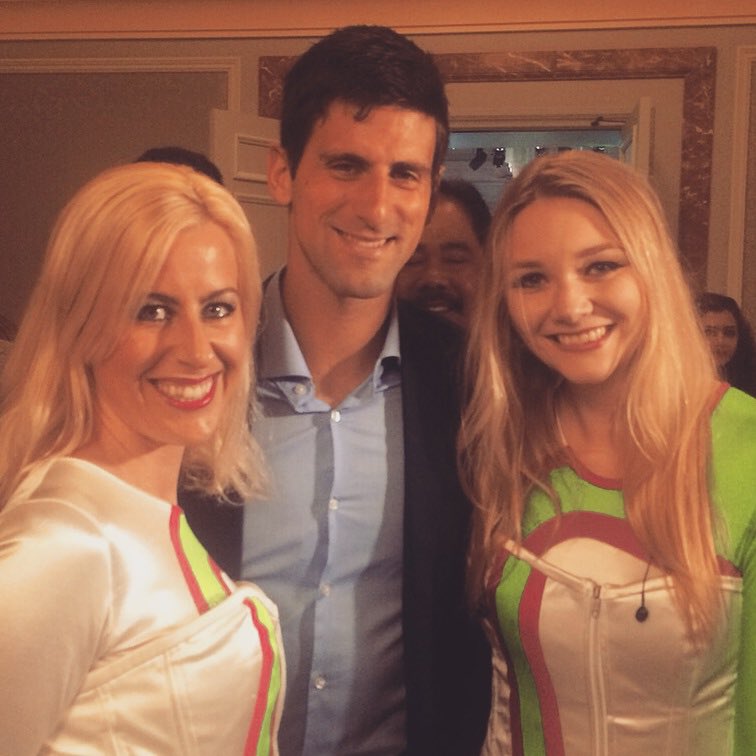 sallypotterton's tweet photo. Using the #Wimbledon final as an excuse to clang about that time we performed for @DjokerNole and @RafaelNadal with @HayleyPomfrett @laserviolinist 🤩 🎾 🎻 https://t.co/p40IxfIc26