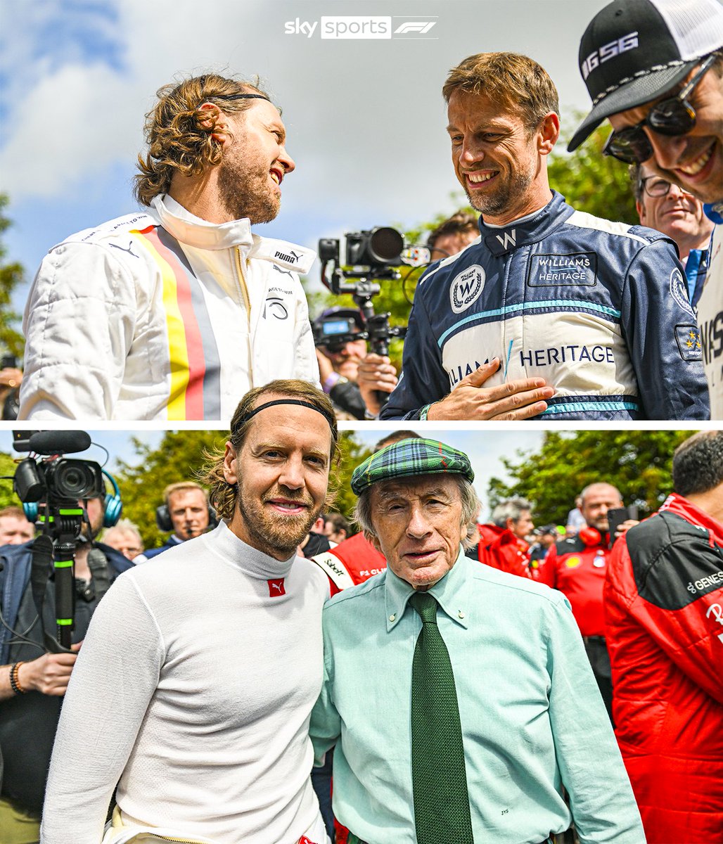 SkySportsF1's tweet image. Vettel x Button x Stewart 🤩