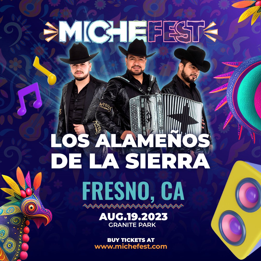 Los #AlameñosdelaSierra, se están preparando para hacer suyo el escenario del #MicheFest con todos sus éxitos, ¿estás listx?💥🎷🪗🤠

🎫Boletos disponibles michefest.com