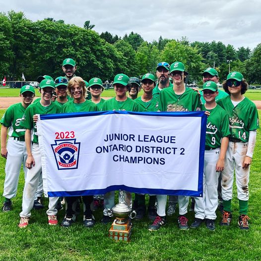 EastNepeanLL's tweet photo. Congrats to the Junior Eagles who are D2 CHAMPS! This group's hard work paid off as they won their three district games and earned a trip to Oakville for the Provincial Championship. Keep it going!! Good luck in Oakville. #enll #goeagles https://t.co/lsyRXT0HfT