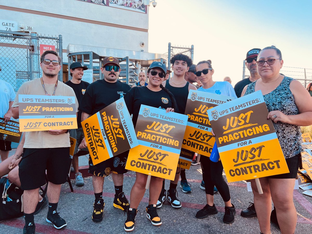 Teamsters's tweet photo. If the company still doesn't understand what that means, it will find out the hard way on August 1.

#UPSTeamsters #strikeready #1u https://t.co/TKl3JNfJrk