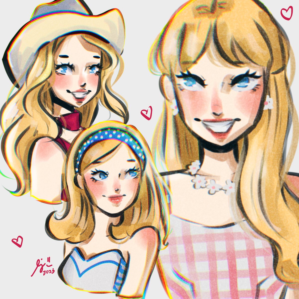 meistoastieee's tweet photo. So excited to see the new Barbie movie! #artph #artcommissions #commissions #barbie  #BarbieMovie @MargotRobbieBR https://t.co/vD3rtgx2At