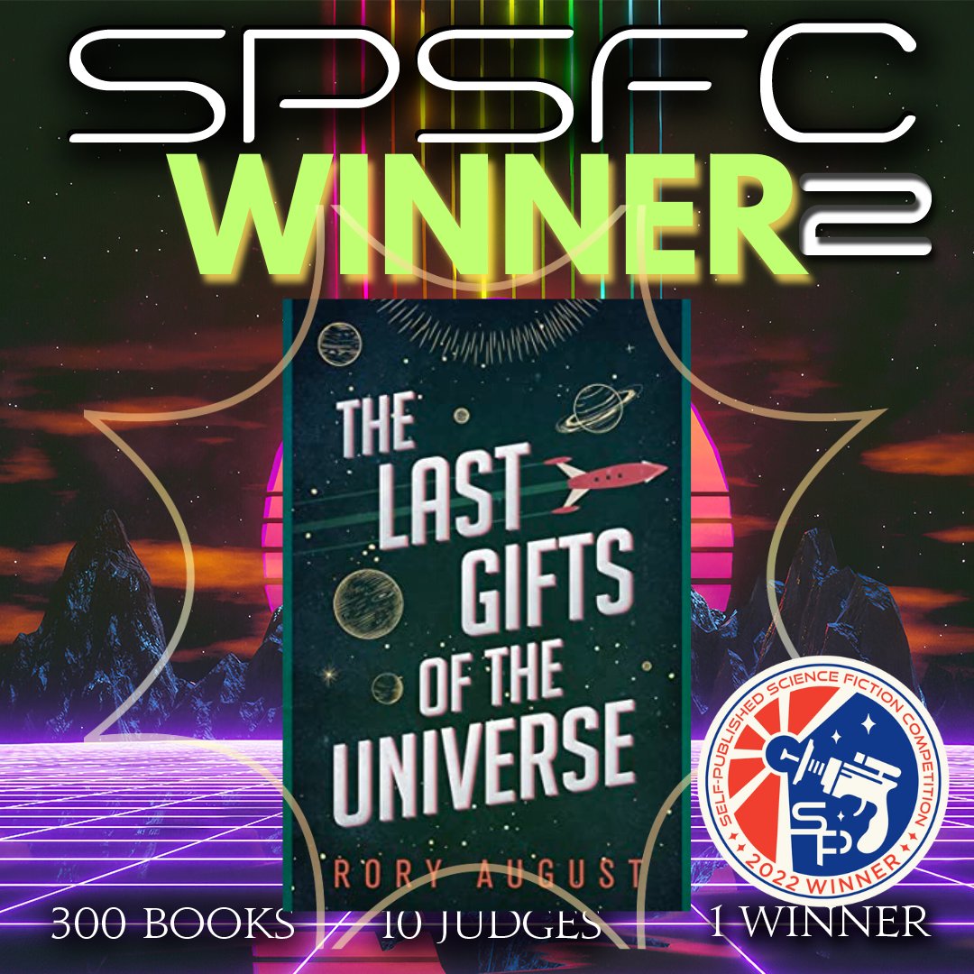 theSPSFC's tweet photo. 🚨🚨THE WINNER🚨🚨 OF THE SECOND #SELFPUBLISHED Science Fiction Competition goes to 
THE LAST GIFTS OF THE UNIVERSE by @rory_august 
🎉🎉📚📚
CONGRATULATIONS!!!!!

https://t.co/TkqLkd8wpz https://t.co/F8SjRw9Qkx