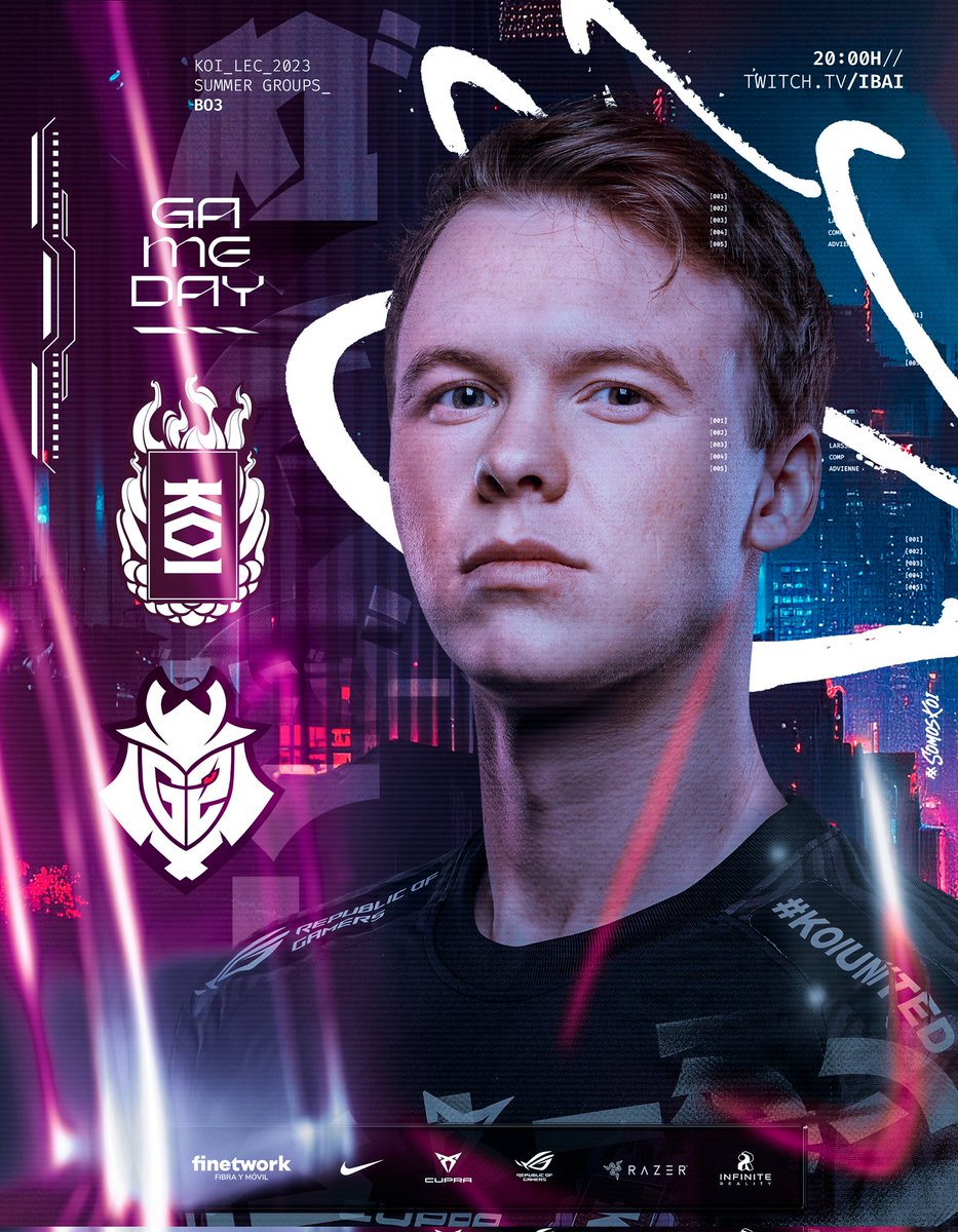 MovistarKOI's tweet photo. Tras una semana sin #LEC, queremos dar un paso importante para llegar a Worlds.

En una hora aproximadamente empieza para nosotros la fase de grupos, contra @G2League

#SomosKOI #KOIUnited https://t.co/RLGddPyHHl