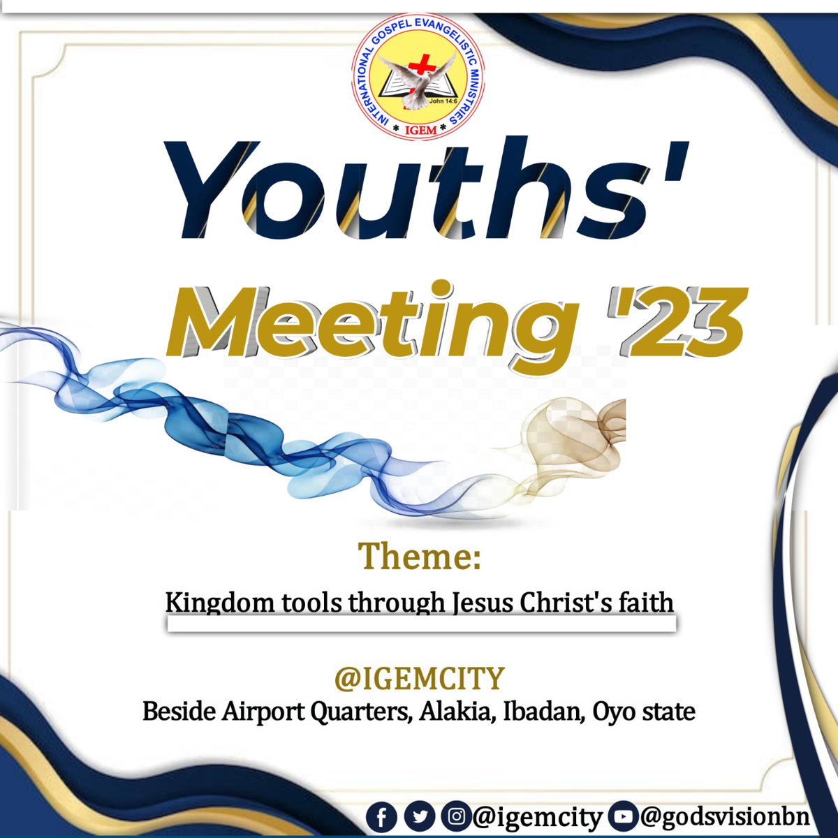 igemcity's tweet photo. Come and receive God's kingdom, blessings, healing, deliverance, miracle, salvation. Tell a friend to tell a friend. #igem #igemcity #youths #youthsmeeting #kingdomtools #jesuschristsfaith #salvation #blessings https://t.co/jMExJbCNBd