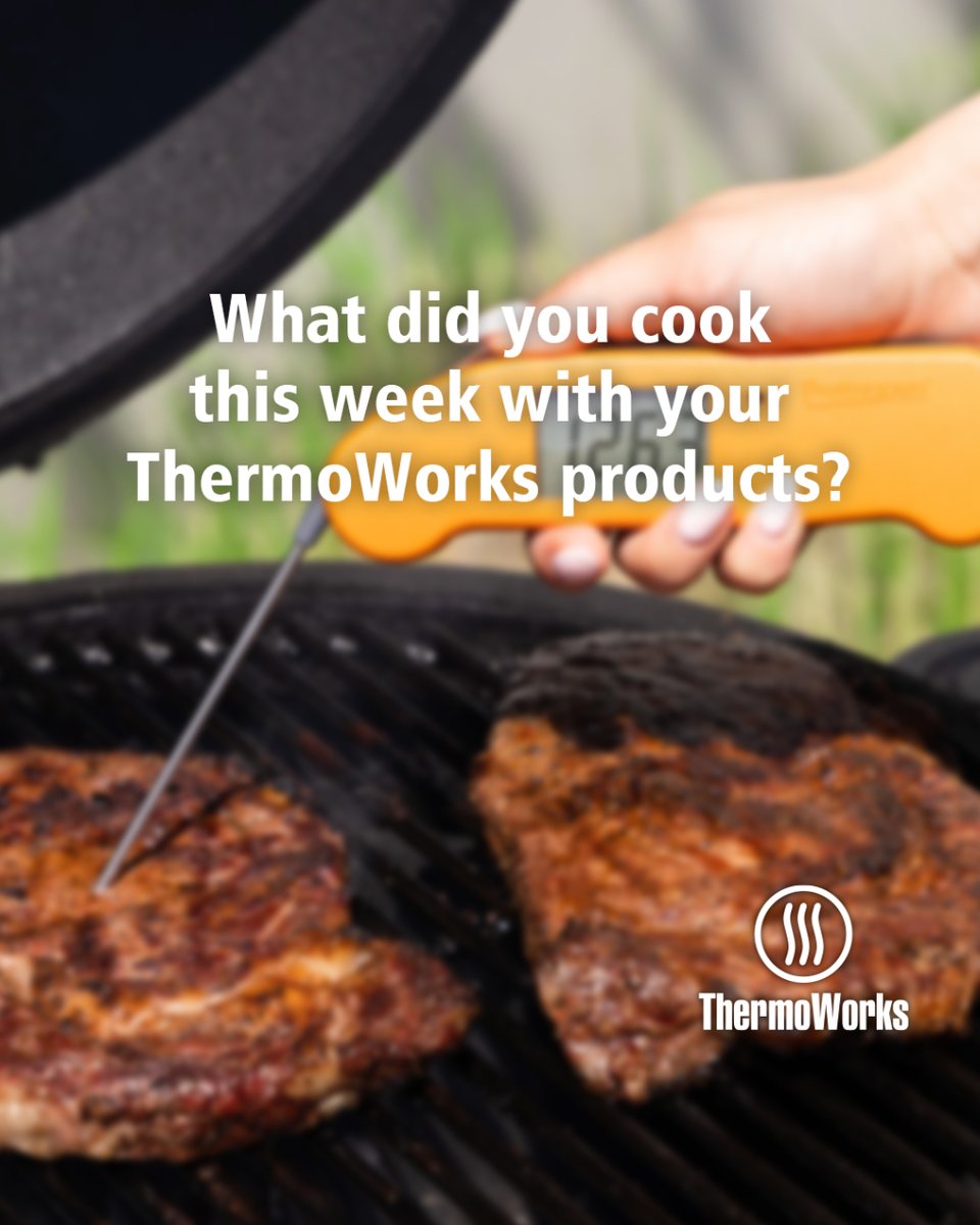 Thermapen's tweet photo. Tell us what your favorite cook was from this past week and which ThermoWorks product you used.
Tag us in your post! We'd love to see what you've been cooking!
#ThermoWorks #CookingCreations #RecipeIdeas #CookingTool #FoodThermometer https://t.co/HC7XSBvvd6