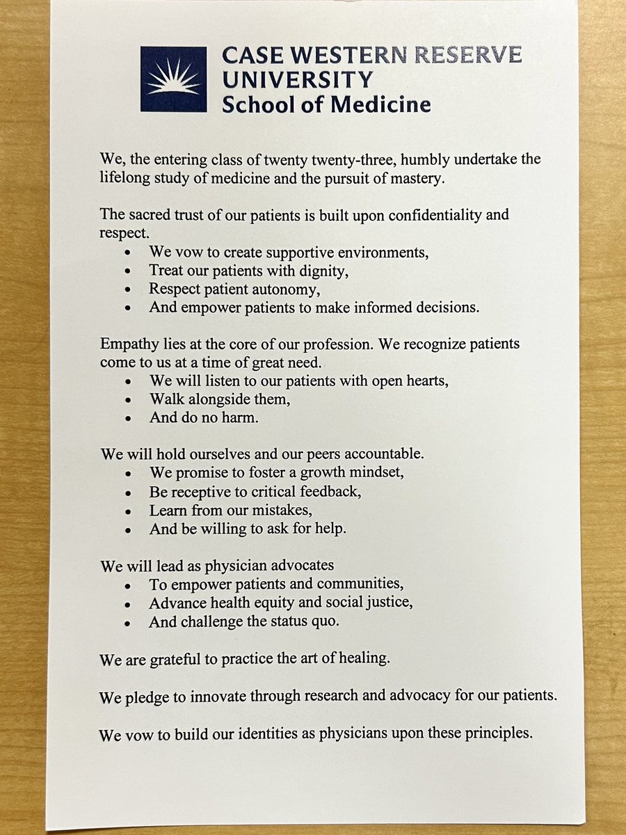 RadOncUH's tweet image. Proud to have two of our faculty onstage to welcome the newest members of @CWRUSOM at their #whitecoatceremony ! Thrilled to see the Class of 2027 undertake the lifelong study of medicine and pursuit of mastery. No doubt some future #radoncs ☢️ in the bunch!! 
@caseccc
