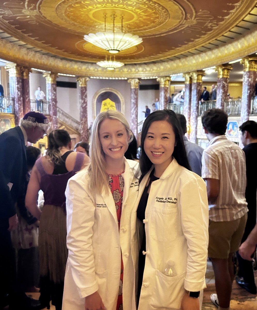 RadOncUH's tweet image. Proud to have two of our faculty onstage to welcome the newest members of @CWRUSOM at their #whitecoatceremony ! Thrilled to see the Class of 2027 undertake the lifelong study of medicine and pursuit of mastery. No doubt some future #radoncs ☢️ in the bunch!! 
@caseccc