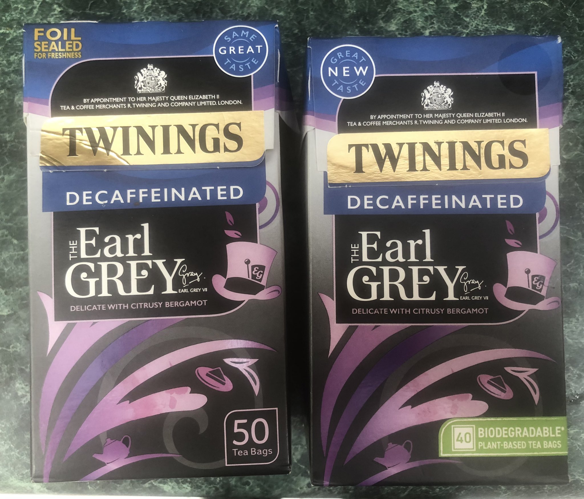 helen boden on Twitter "SHRINKFLATION!! 50 tea bags in the old box, 40