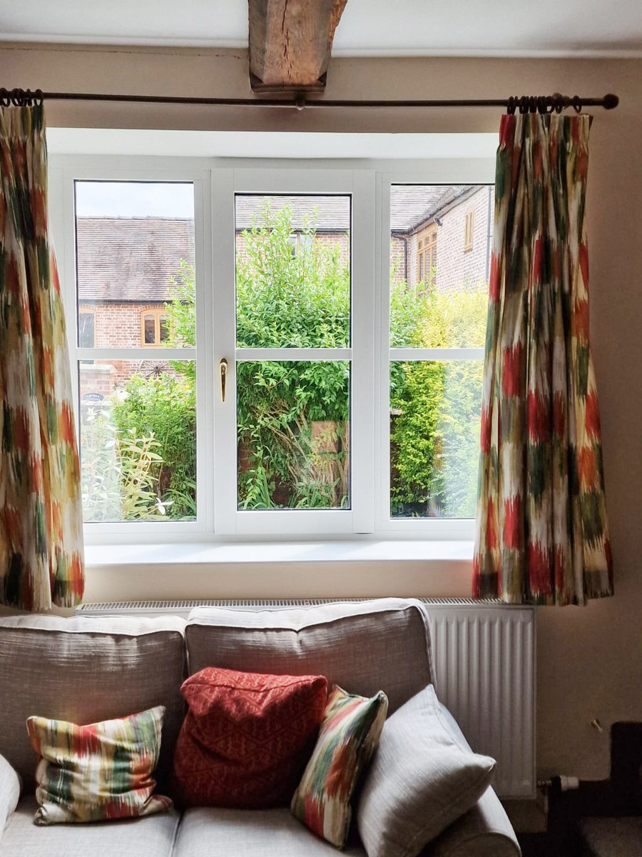 This is a lovely upgrade to <a href="/InternormUK/">Internorm Windows UK Ltd</a> #LowEnergyWindows. They look perfect for the old cottage and you'd never guess they're modern #aluclad #tripleglazed windows. The owners will really notice the difference in the winter + they won't rot or need painting. (Trims to follow).