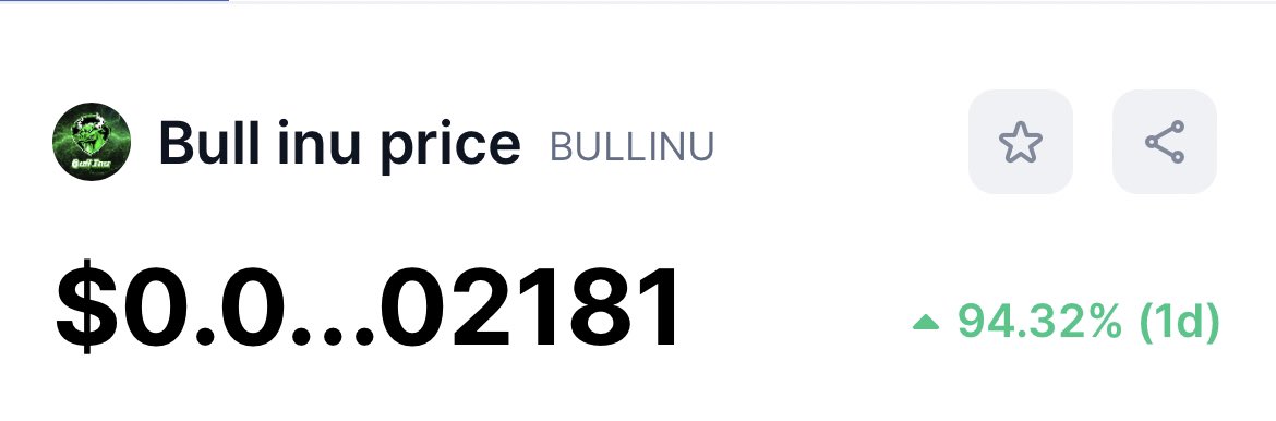 Bull inu tweet media