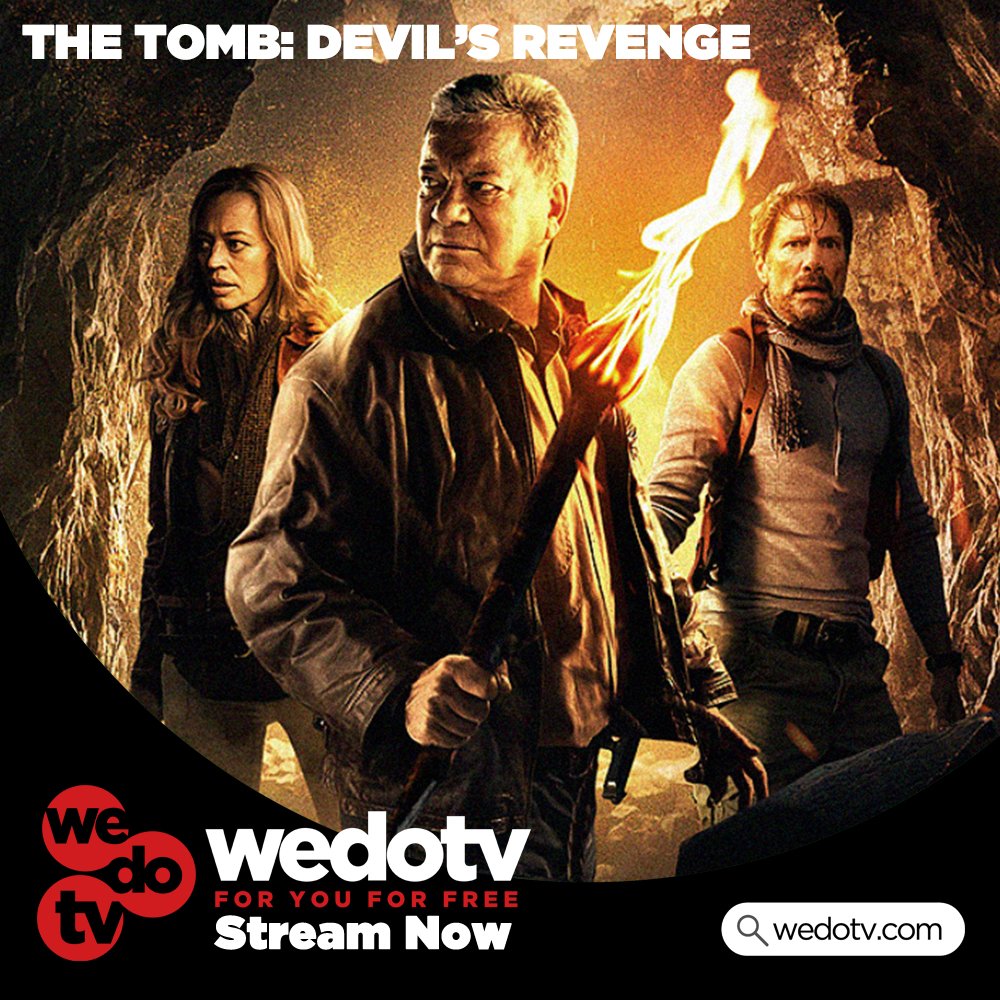 WedotvOfficial's tweet photo. An archaeologist returns from an expedition that contains a cursed relic and to stop the curse he must return to the cave and destroy the relic!
Join us for free for The Tomb: Devil's Revenge on https://t.co/fZxfdKjEIa
#wedotv #FreeMovies #WilliamShatner #JeriRyan #JasonBrooks https://t.co/nKEVEe5hN5