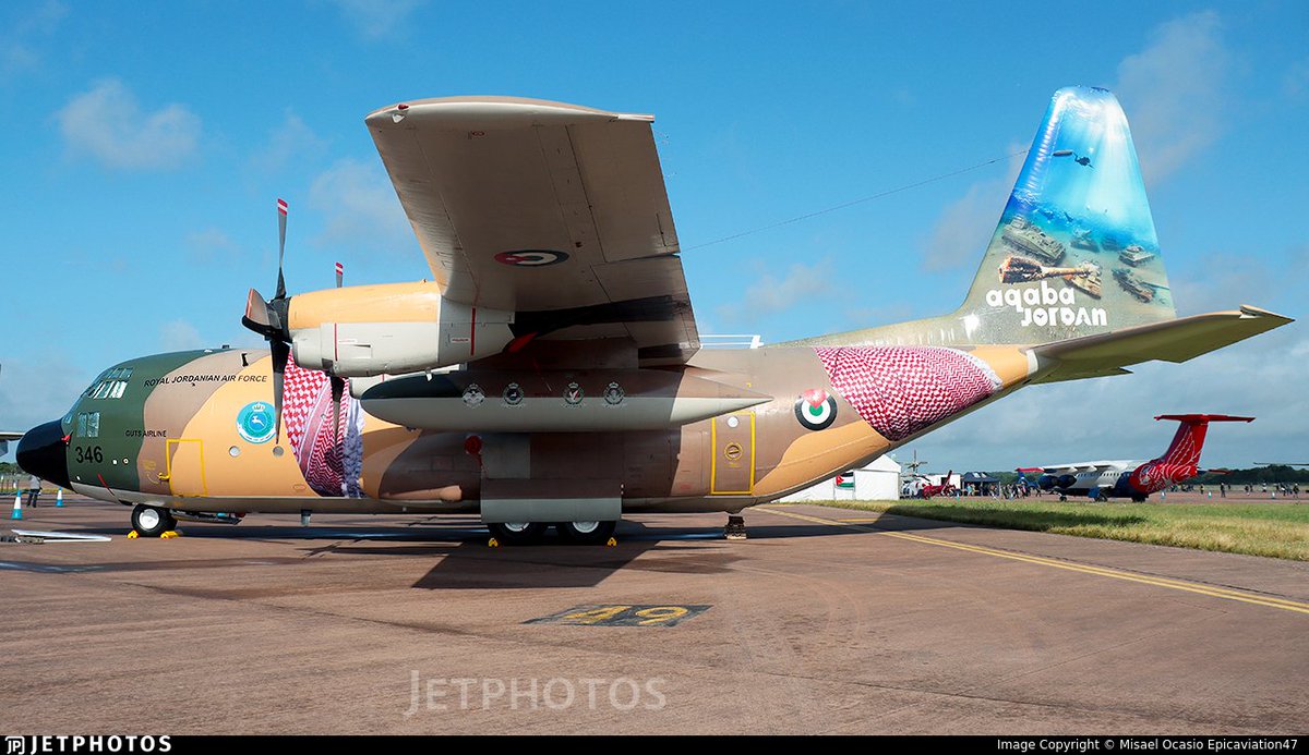 JetPhotos's tweet image. A Jordanian Air Force C-130 at #RIAT2023.  jetphotos.com/photo/11015089 © Misael Ocasio Epicaviation47