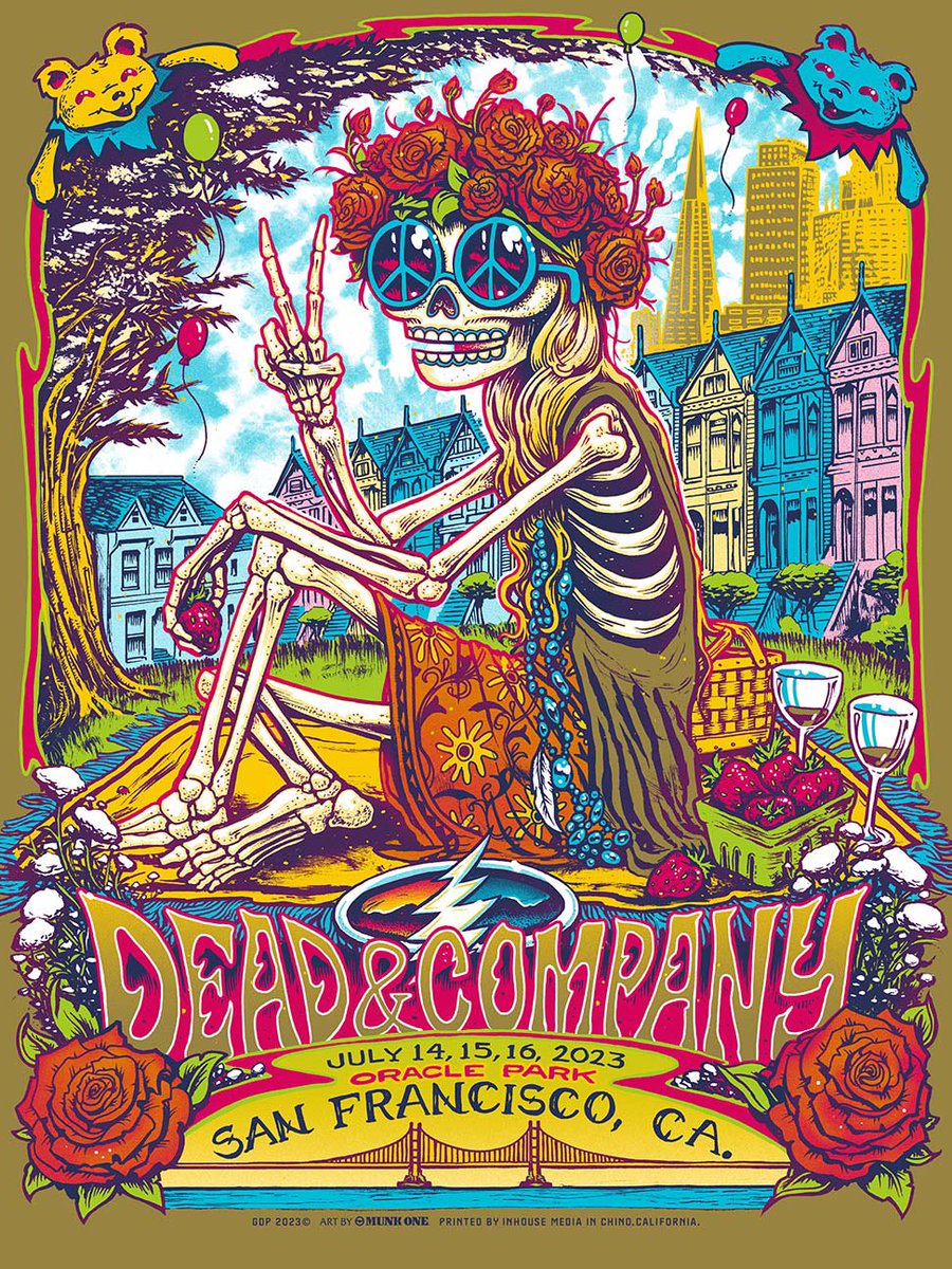 deadandcompany's tweet photo. Our final night in SF has arrived! Let’s make it the best yet! ✌️❤️ Get here early as the lines may be long. Doors: 4pm PT / Showtime: 6pm PT. Live show will be available at https://t.co/BTNKOgLO8d. 

🎨: @Munk_One https://t.co/looo01Tnyj