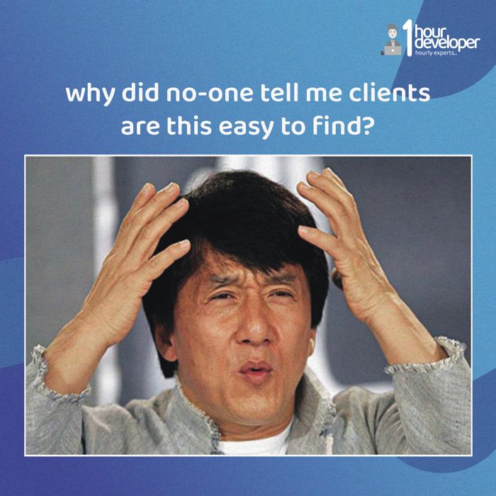 1hourDeveloper's tweet image. Who said finding great clients was a challenge? With our online job platform, they&apos;re as easy to find as a double tap! 💼💻 #FreelanceLife #DreamProjects #JobPlatform