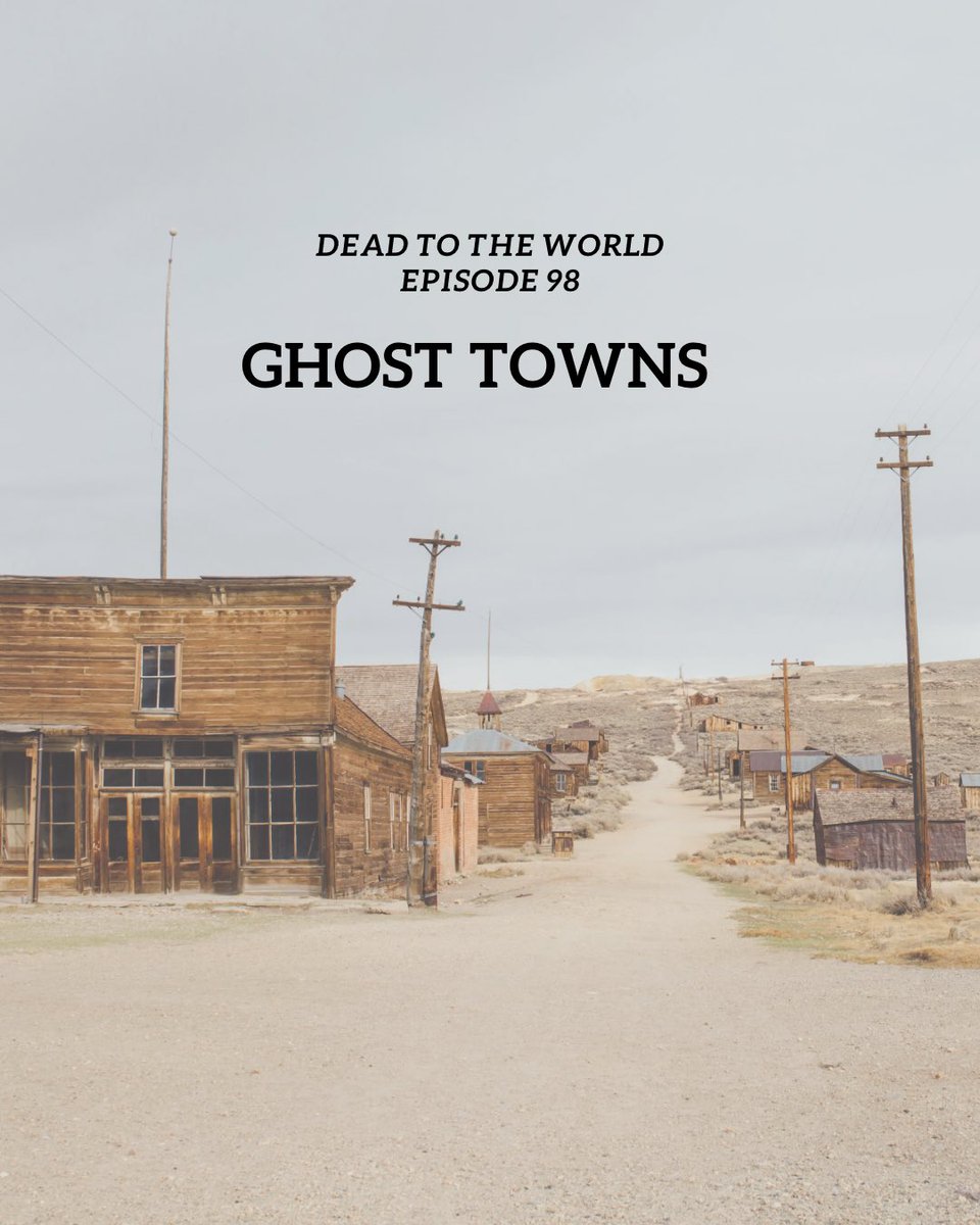 Episode 98 is out now 🤠 

#deadtotheworld #podcast #newepisode #ghosttowns #stories #listennow #sunday #dreamteam #new #indiepodcast #podcastrecommendations