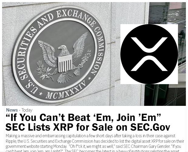 💥 BREAKING NEWS 💥 

DID YOU SEE THIS?! 

Unbelievable!!! 😮😮😮

#SECvsRipple #SEClistsXRP #XRP #XRPP #Parody