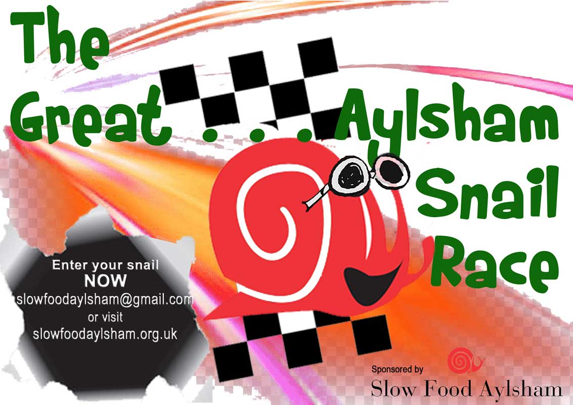 The race is on to find the first Aylsham Snail Race winner. Racing at the Food &amp; Craft Market on Sat 5 Aug from 10.30am – it’s a fun event for young and old. FREE entry. Email slowfoodaylsham@gmail.com or
slowfoodaylsham.org.uk/ready-steady-s…
<a href="/louisa_baldwin/">Louisa Baldwin</a>
<a href="/EDP24/">Eastern Daily Press</a>
#loveaylsham #marketday