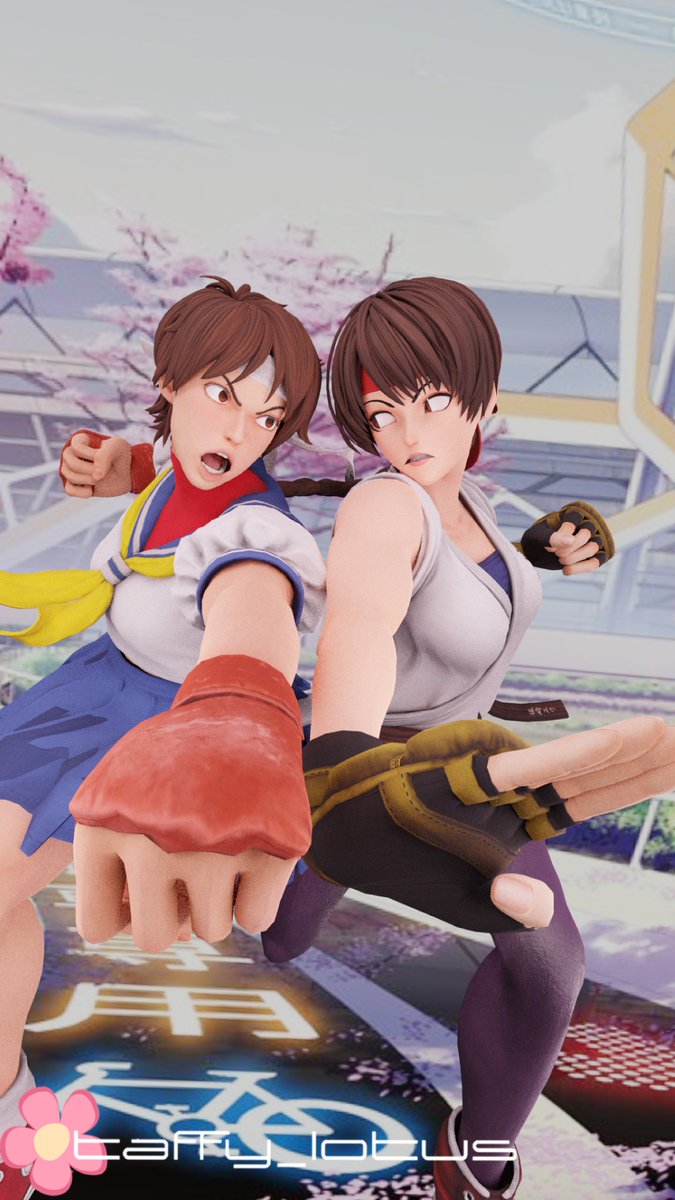 Sakura vs Yuri! 🌸
#sakurakasugano #yurisakazaki #streetfighter #kofxv