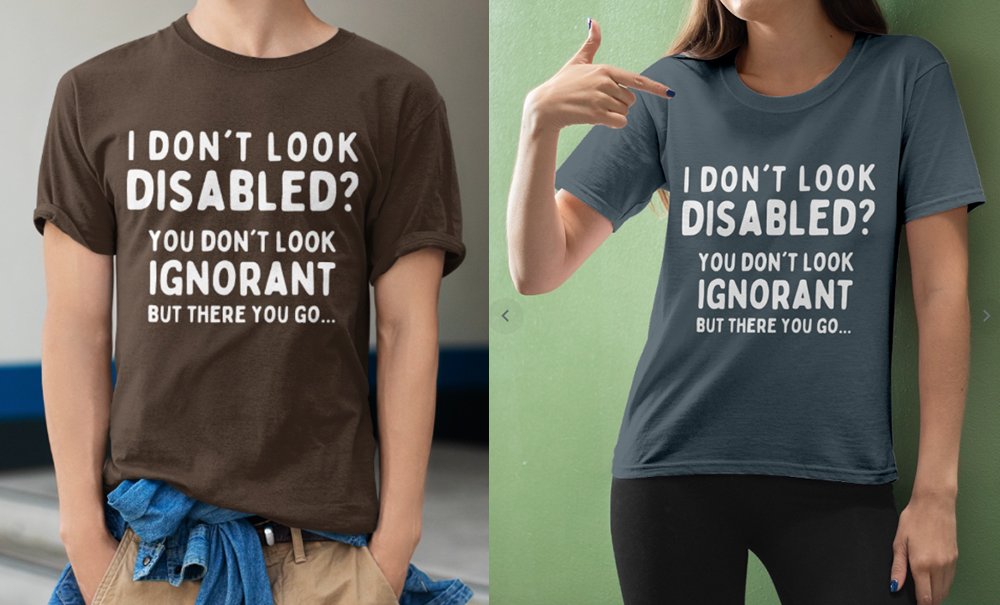 dope_tshirt's tweet photo. I don't look disabled?
you don't look ignorant, but there you go..
.
Get your t-shirt here 👉 https://t.co/slaqGxrqIf.
#tshirt #tshirts #funny #funny_tshirt #MONEY https://t.co/vlS8ZenCLW