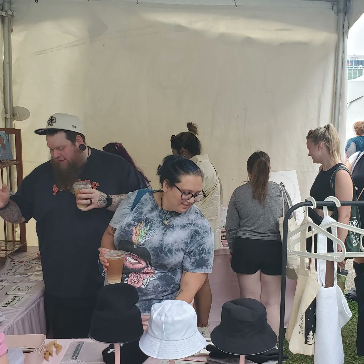 There's a booth for everyone, but we're partial to anyone giving out free candy. Which is a lot of them. #ColumbusBookFestival