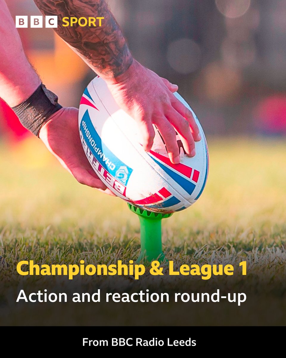 🏉 Championship &amp; League 1 round-up

🎙 <a href="/FevRoversRLFC/">Featherstone Rovers</a>'s <a href="/ChrisHankinson7/">Chris</a>
🎙 <a href="/OfficialBullsRL/">Bradford Bulls</a>'s <a href="/m_lawrence90/">Michael lawrence</a>
🎙 <a href="/Cougarmania/">Keighley Cougars</a>'s Matt Foster &amp; <a href="/junior_sau/">Junior Sa'u</a> 
🎙 <a href="/HalifaxPanthers/">Halifax Panthers 🐾</a>' Simon Grix &amp; <a href="/Tominman02/">Tom Inman</a>
🎙 <a href="/HunsletRLFC/">Hunslet RLFC</a>'s @KilshawAlan &amp; <a href="/Jimmywatson123/">Jimmy Watson Testimonial 2023</a>
   
🎧 tinyurl.com/5ahy7dak