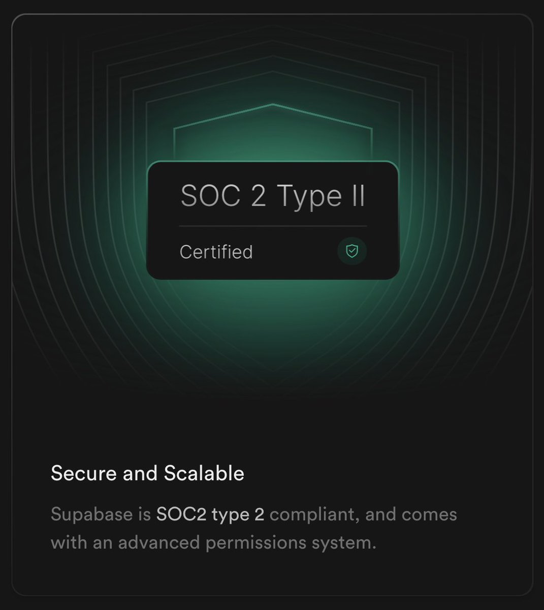 Supabase is now SOC2 Type II compliant.