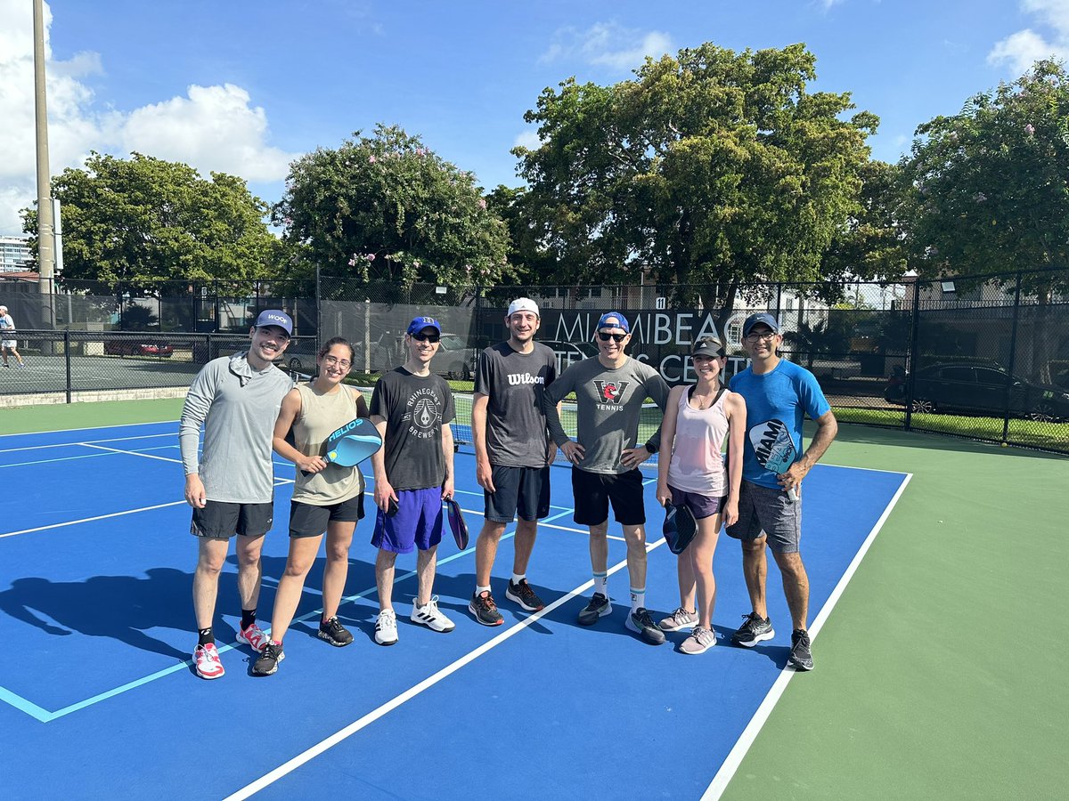 aweizer1's tweet photo. @MSMC_Miami_Uro great time playing pickle ball with the team! https://t.co/itRkgxATWD