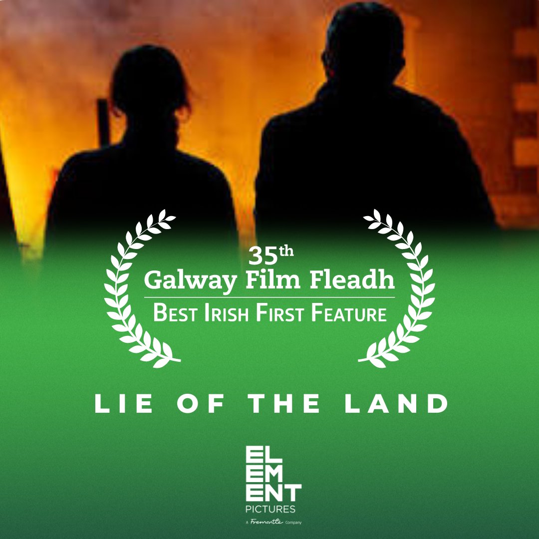 Galway Film Fleadh (@galwayfilm) on Twitter photo BEST IRISH FIRST FEATURE goes to ‘LIE OF THE LAND’
Director: John Carlin
Producers: Chris Patterson and Margaret McGoldrick
Sponsored by <a href="/ElementPictures/">Element Pictures</a>
#FilmFleadh
<a href="/artscouncil_ie/">The Arts Council / An Chomhairle Ealaíon</a> <a href="/screenireland/">Screen Ireland</a> <a href="/CEDIrelandMedia/">Creative Europe Ire</a> <a href="/TG4TV/">TG4</a> BEST IRISH FIRST FEATURE goes to ‘LIE OF THE LAND’
Director: John Carlin
Producers: Chris Patterson and Margaret McGoldrick
Sponsored by <a href="/ElementPictures/">Element Pictures</a>
#FilmFleadh
<a href="/artscouncil_ie/">The Arts Council / An Chomhairle Ealaíon</a> <a href="/screenireland/">Screen Ireland</a> <a href="/CEDIrelandMedia/">Creative Europe Ire</a> <a href="/TG4TV/">TG4</a>