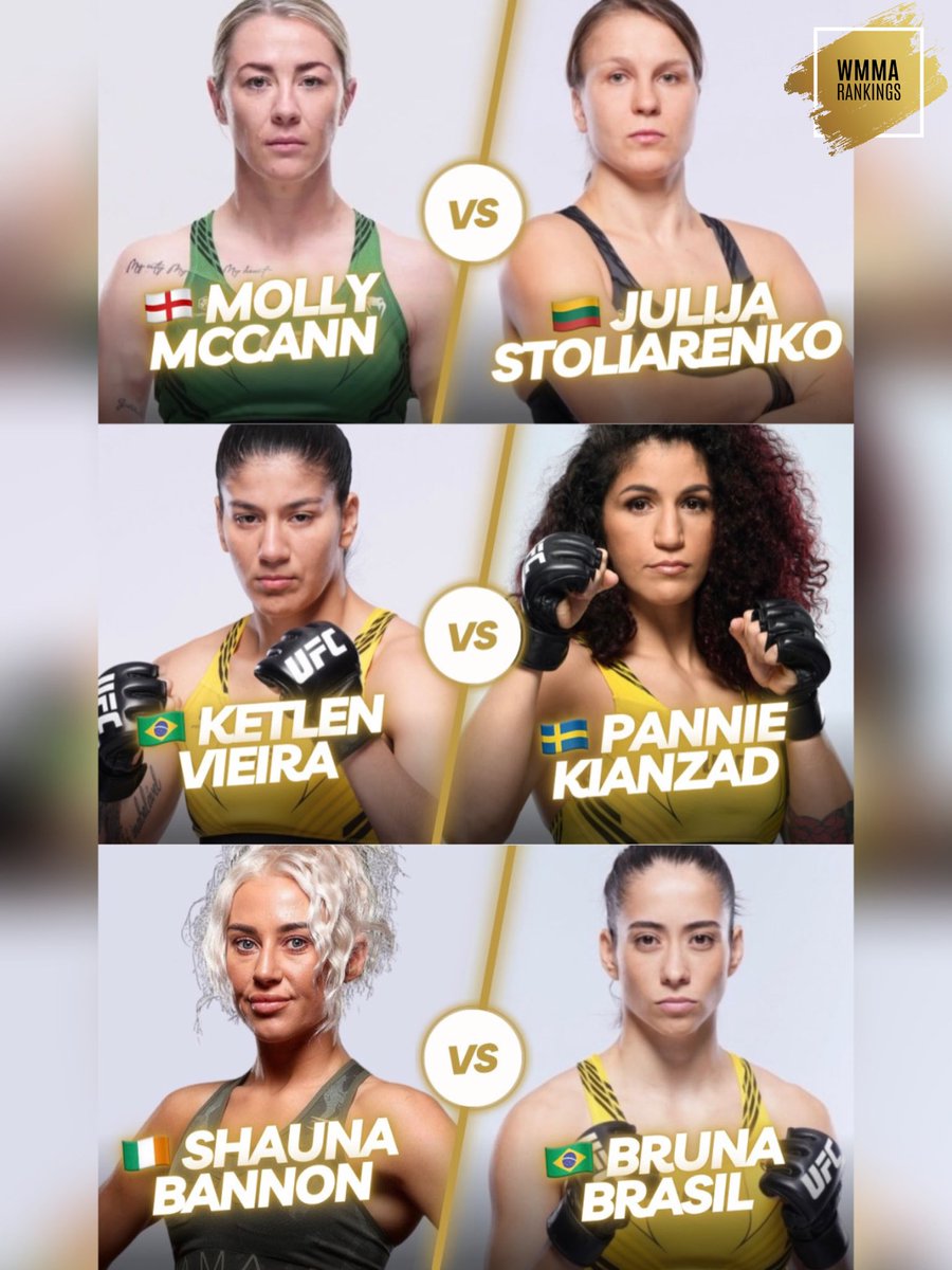 🔥🇬🇧 UFC returns to London this Saturday, July 22! A fan-fave KO artist from Liverpool, top-ten bantamweights, and an undefeated Irish debutante look to rock the Octagon. Check WMMARankings.com/Schedule for the full lineup of upcoming WMMA UFC fights! 🥊💥 #WMMA #UFC