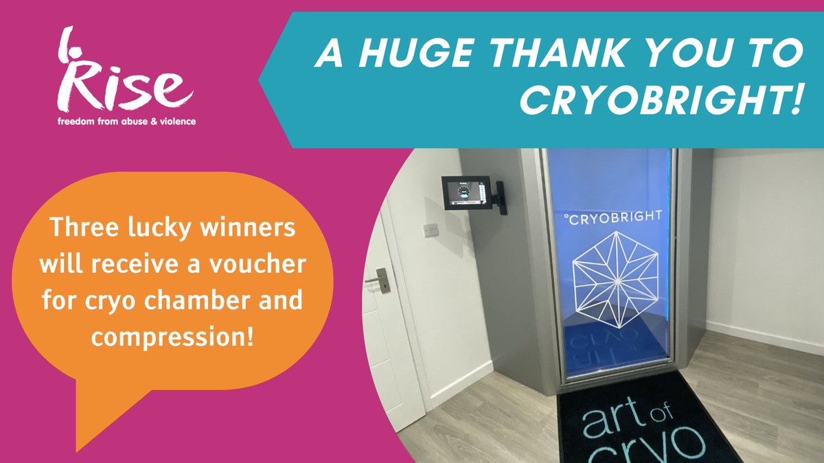 riseuk's tweet photo. π PRIZE ANNOUNCEMENT! π
MASSIVE thanks to Cryobright! Three lucky winners from our #8KUndercliff Run will receive a voucher for cryo chamber and compression!
Check out their site here https://t.co/I11c1mCgef and sign up to the run here https://t.co/JKh4gddog7 https://t.co/4wuJTenDh3