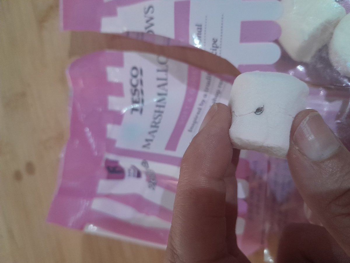 Hooty247's tweet photo. @Tesco Didn't bank on the extra protein in your Marshmallows Tesco 🫣🪰WTF!? https://t.co/wRMfmAwoUg