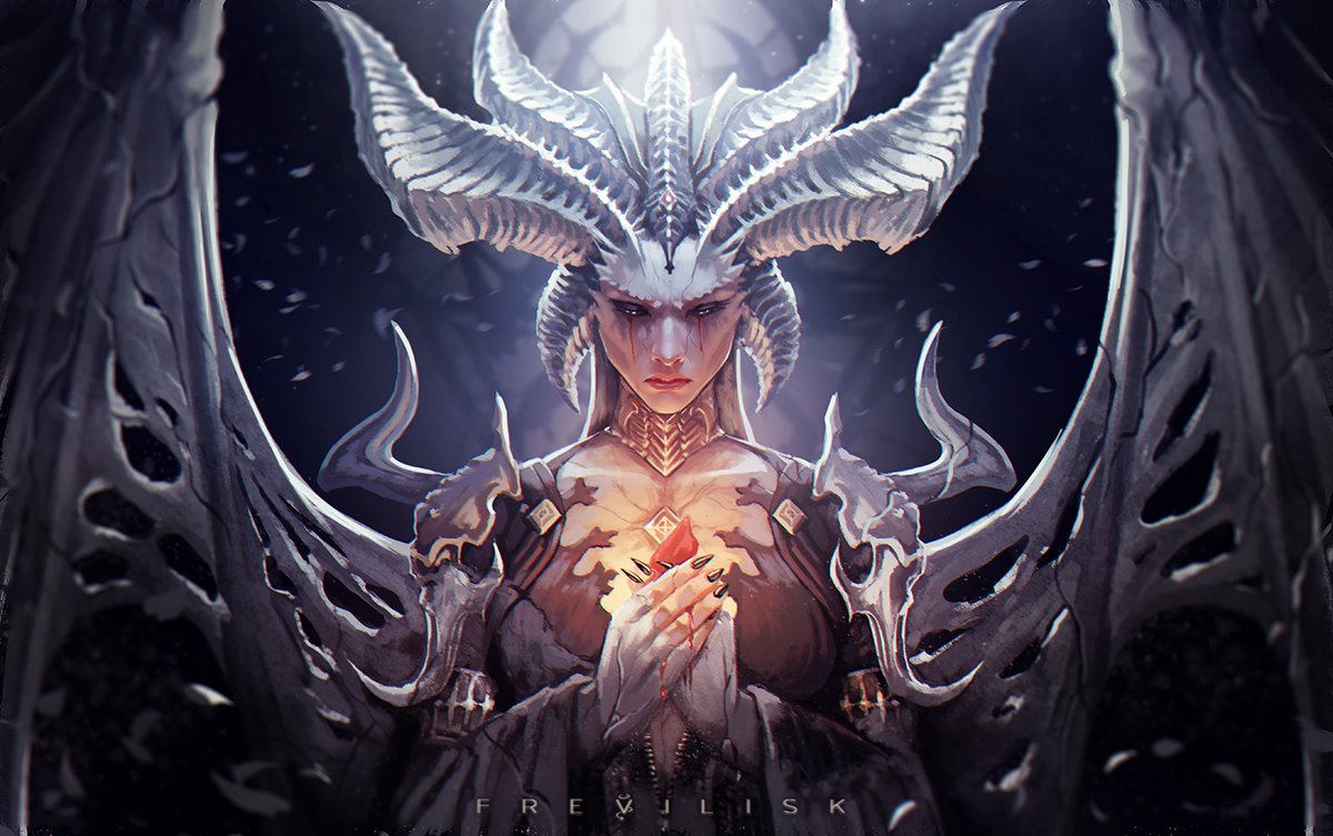 Hope you'll enjoy my art. I put my heart into it 💜

#DiablolV #Diablo4 #Lilith #FanArt #Illustration