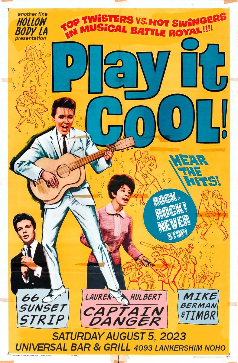 August 5 in NoHo - we go on at 8:30 - see you there?