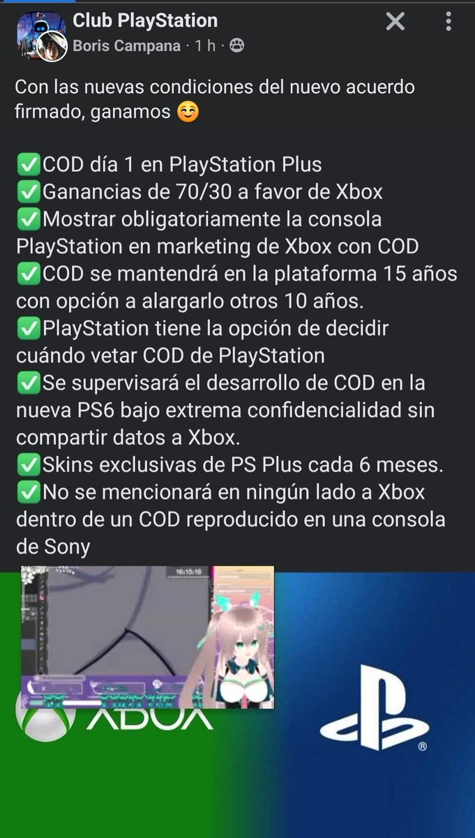 Skyhammer_games's tweet photo. 💥¡RIDÍCULO MUNDIAL!💥

A raíz del acuerdo firmado por Sony con Microsoft para seguir lanzando Call of Duty en Playstation, están surgiendo verdaderas locuras sobre el contrato. 

Atentos a las supuestas condiciones. 

Esto NO es cierto, es una lista de deseos absolutamente lamentable.