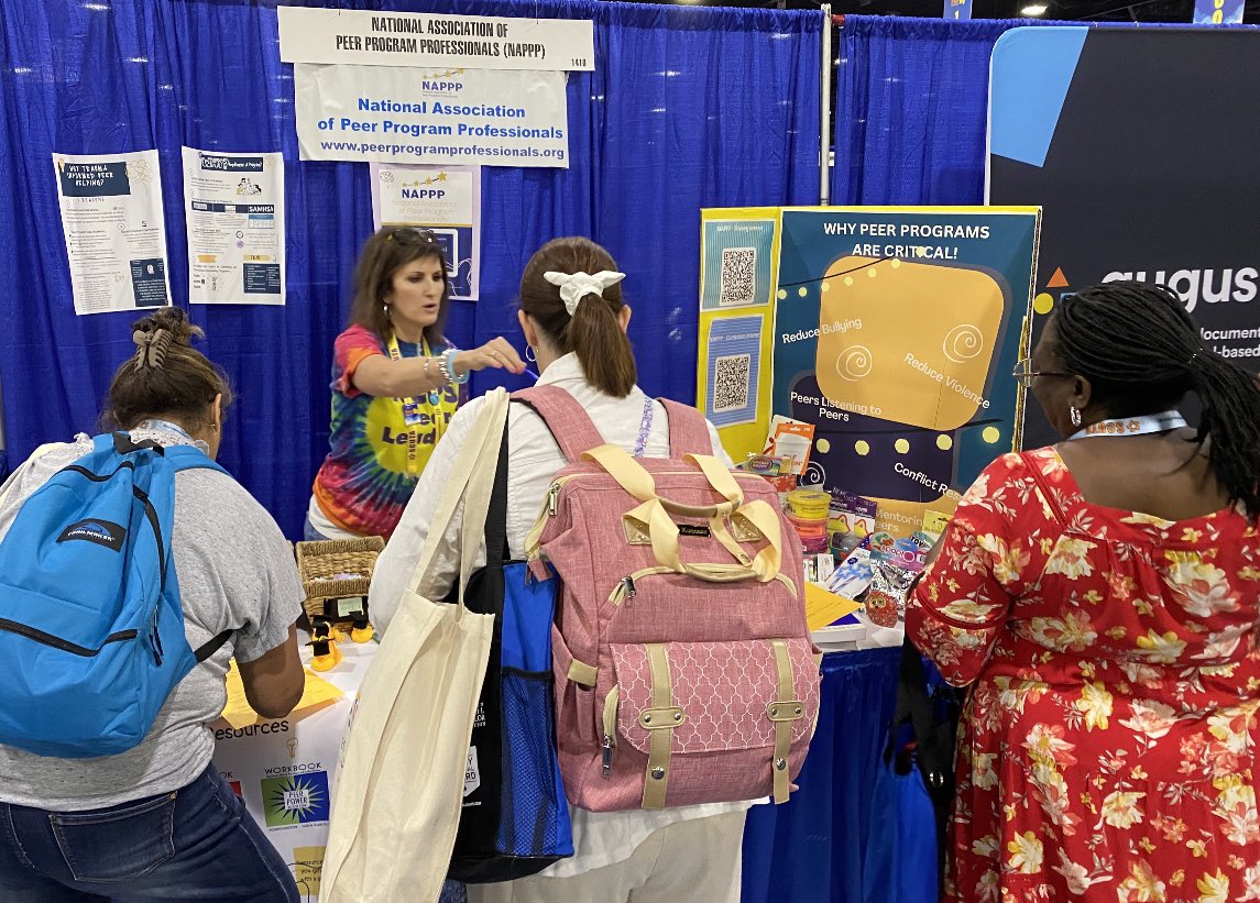 Stop by booth 1410 to find out about peer programs and for our giveaways!!#ASCA23