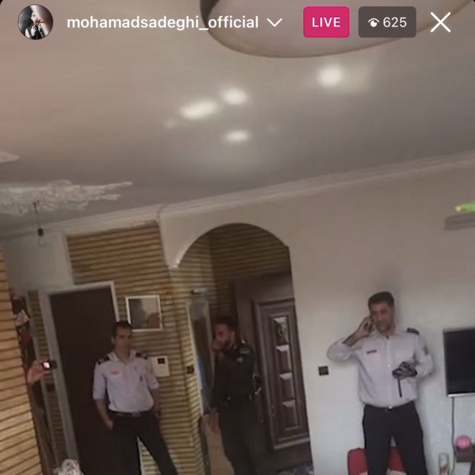 sarahraviani's tweet photo. #MohammadSadeghi bravely spoke out against the mistreatment of Iranian women via social media.

Today, he was attacked in his home by regime forces. They broke in and ultimately arrested him.

The ongoing plight of Iranians under the Islamic Regime is marked by constant terror. https://t.co/WdA4rPJJ7o
